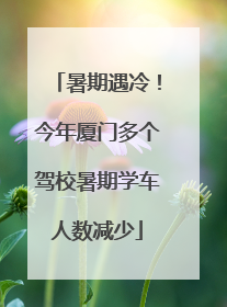 暑期遇冷！今年厦门多个驾校暑期学车人数减少
