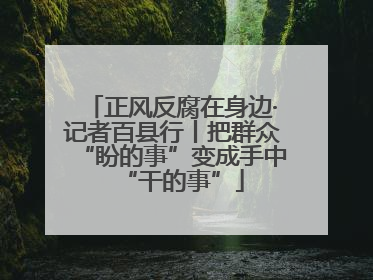 正风反腐在身边·记者百县行丨把群众“盼的事”变成手中“干的事”