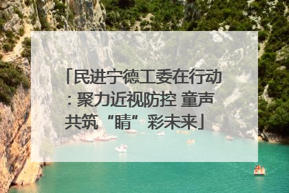 民进宁德工委在行动：聚力近视防控 童声共筑“睛”彩未来