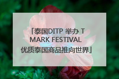 泰国DITP 举办 T MARK FESTIVAL 优质泰国商品推向世界