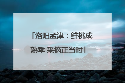 洛阳孟津：鲜桃成熟季 采摘正当时
