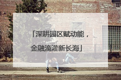 深耕园区赋动能，金融滴灌新长海