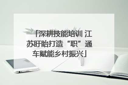 深耕技能培训 江苏盱眙打造“职”通车赋能乡村振兴
