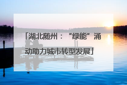 湖北随州：“绿能”涌动助力城市转型发展