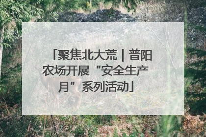 聚焦北大荒｜普阳农场开展“安全生产月”系列活动