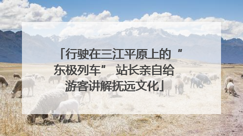 行驶在三江平原上的“东极列车” 站长亲自给游客讲解抚远文化