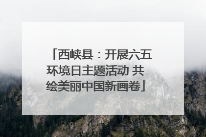 西峡县：开展六五环境日主题活动 共绘美丽中国新画卷