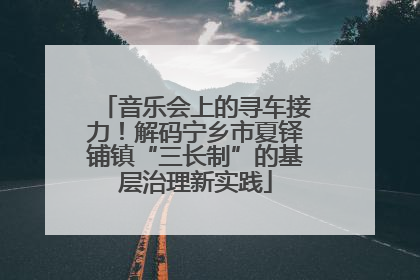 音乐会上的寻车接力！解码宁乡市夏铎铺镇“三长制”的基层治理新实践