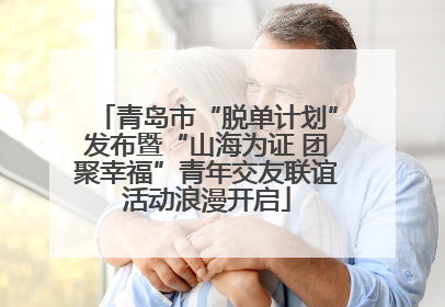 青岛市“脱单计划”发布暨“山海为证 团聚幸福”青年交友联谊活动浪漫开启