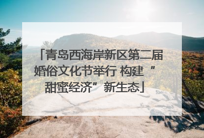 青岛西海岸新区第二届婚俗文化节举行 构建“甜蜜经济”新生态