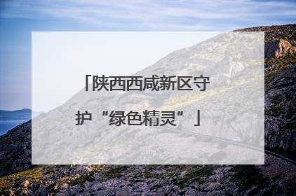 陕西西咸新区守护“绿色精灵”