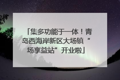 集多功能于一体！青岛西海岸新区大场镇“场享益站”开业啦