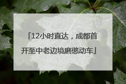 12小时直达，成都首开至中老边境磨憨动车