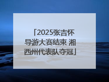 2025张吉怀导游大赛结束 湘西州代表队夺冠
