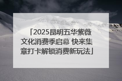 2025昆明五华紫薇文化消费季启幕 快来集章打卡解锁消费新玩法