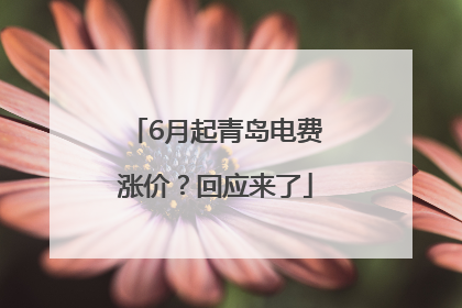 6月起青岛电费涨价？回应来了