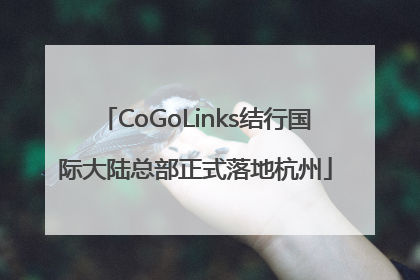 CoGoLinks结行国际大陆总部正式落地杭州