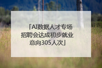 AI数据人才专场招聘会达成初步就业意向305人次